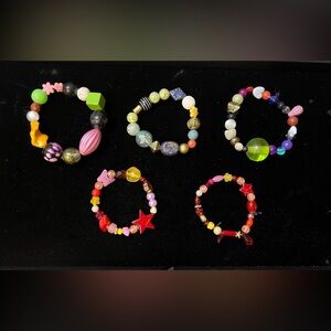 Hand Crafted Beaded Bracelets for Adults and Kids!